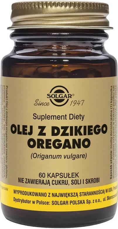 Villiyrttioreganoöljy 175 mg Karvakrooli 70 % 60 kapselia Solgar