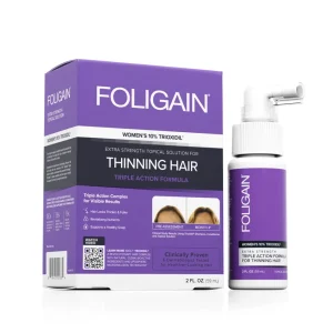 FOLIGAIN Kolmivaikutteinen Täydellinen Kaava Oheneville Hiuksille Naisille, jossa 10 % TRIOXIDIL®