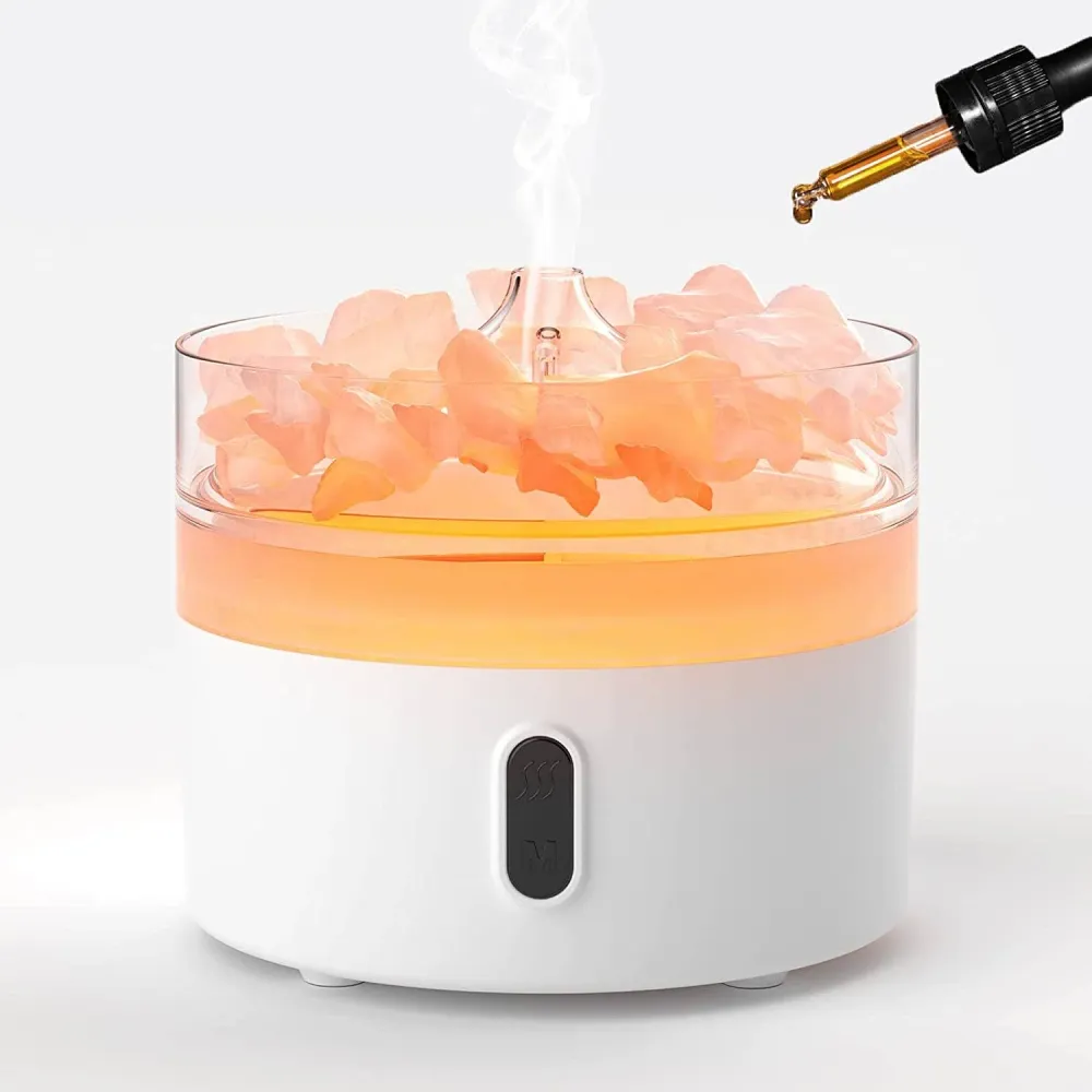 Himalajan suolaa sisältävä aromadiffuuseri – Yövalo – USB-C