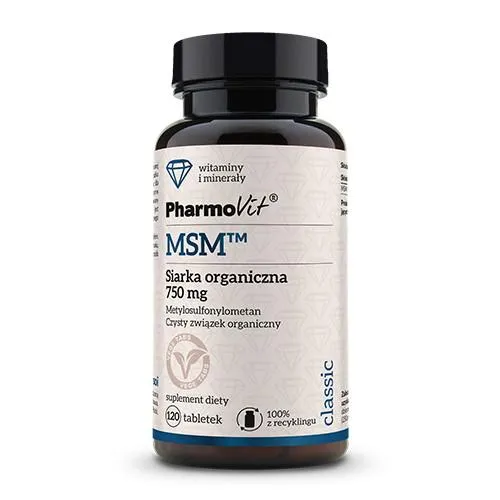 MSM RIKKI ORGAANINEN (750 mg) 120 TABLETTIA - PHARMOVIT (CLASSIC)