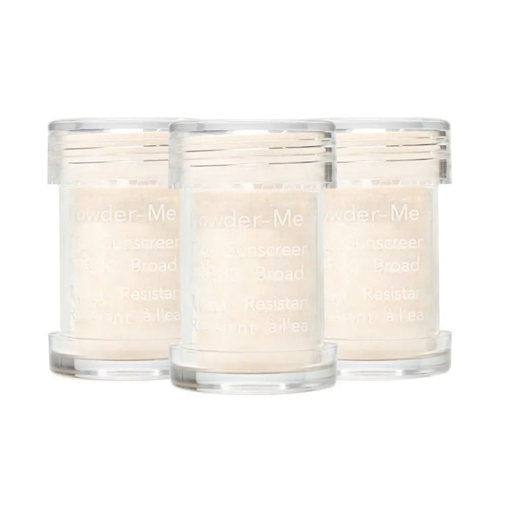 Jane Iredale täyttökanisteri Powder-Me SPF 30: n täytettäväksi harjalle 3 kappaletta