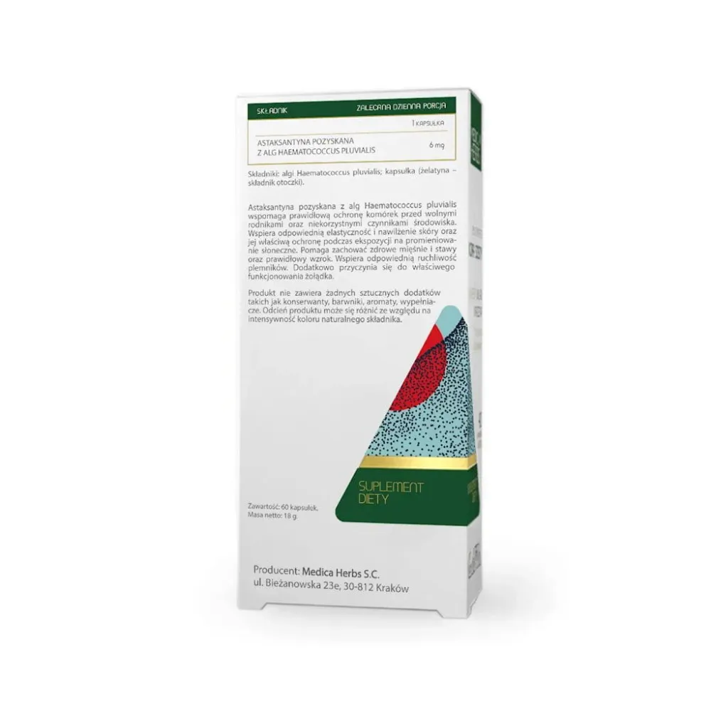 MEDICA HERBS Astaksantiini 6mg, 60 kapselia.