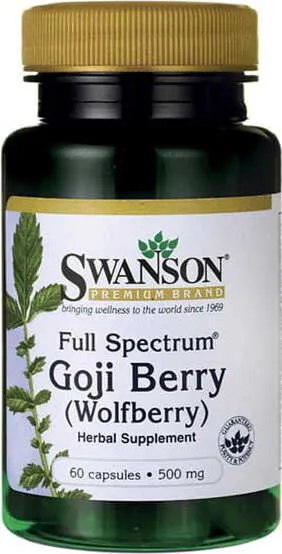 Baies de Goji FS Goji Berry 500mg 60 kapselia SWANSON