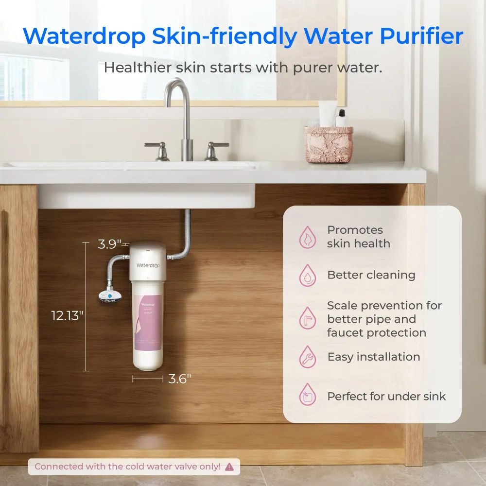 Waterdrop Skincare Water Softening System BFU2 - pehmentää ihoa & hiukset