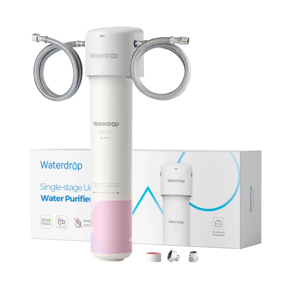 Waterdrop Skincare Water Softening System – pehmentää ihoa & hiukset (sisältää 1 suodattimen)