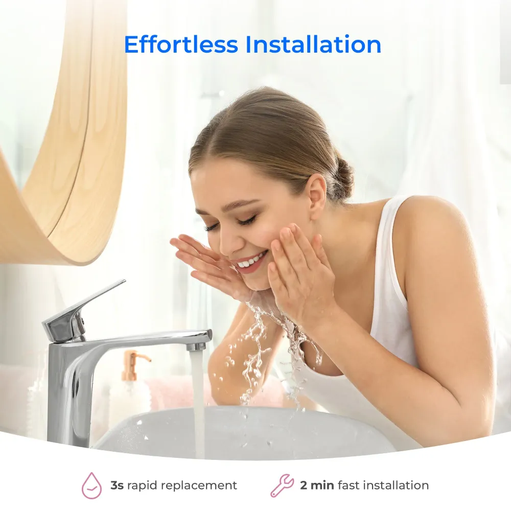 Waterdrop Skincare Water Softening System – pehmentää ihoa & hiukset (sisältää 1 suodattimen)