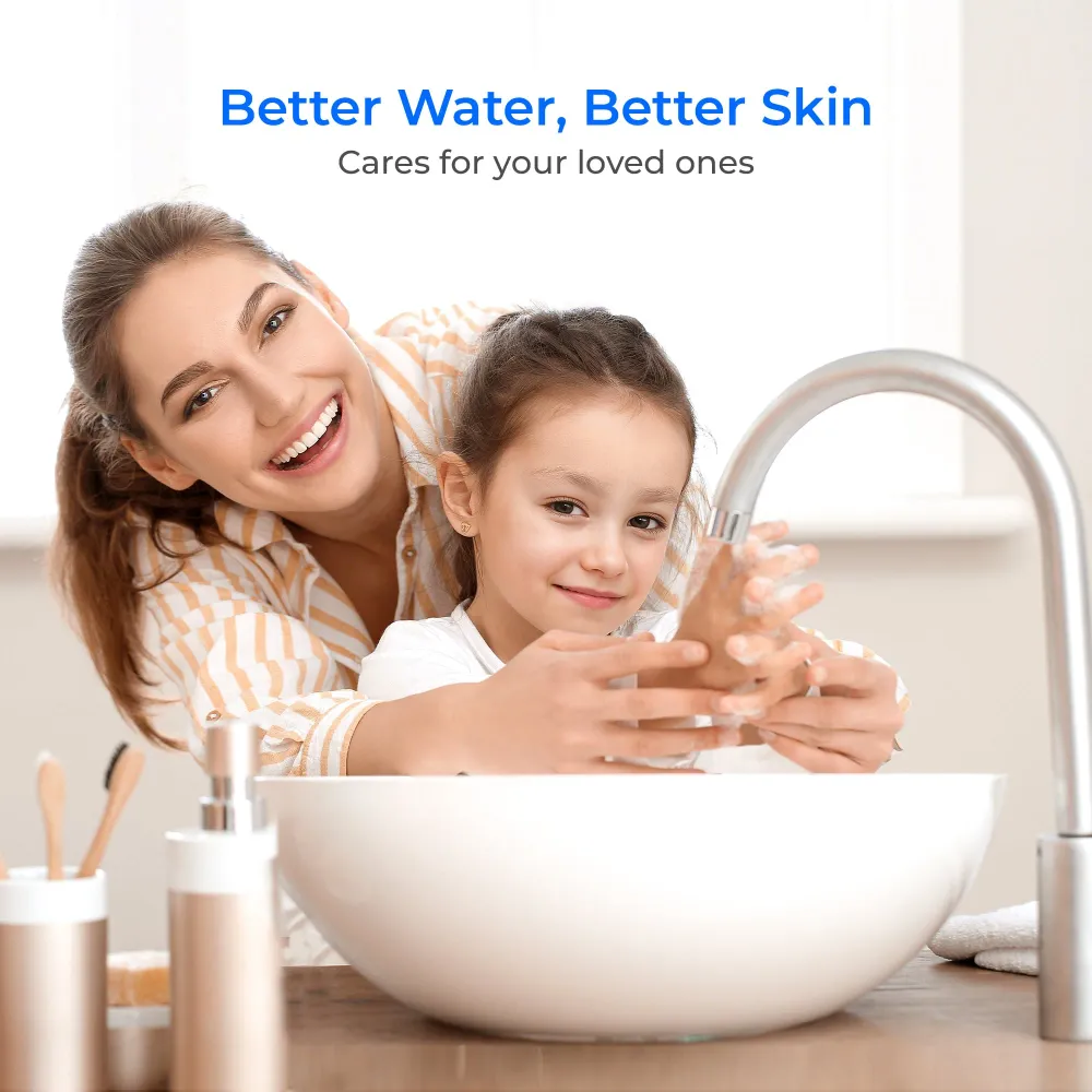 Waterdrop Skincare Water Softening System – pehmentää ihoa & hiukset (sisältää 1 suodattimen)