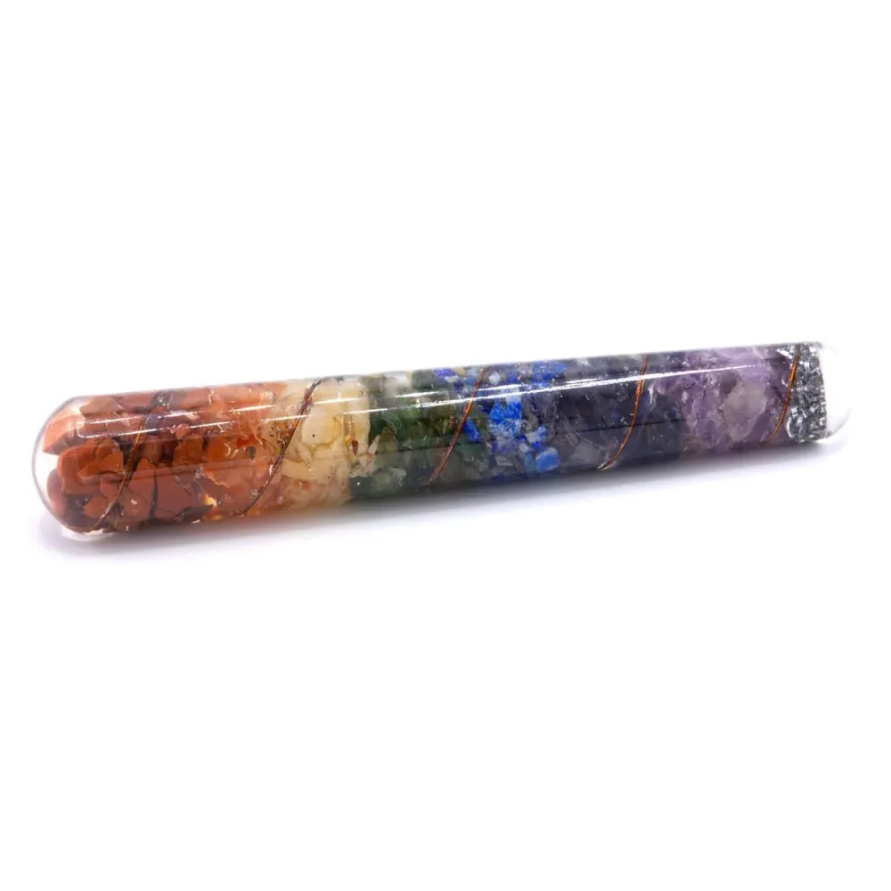 Orgonite chakra parantava sauva kupari 140x30mm