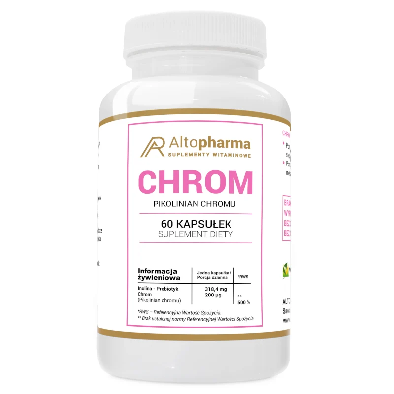 Altopharma Chrom Picolinaatti 200 µg + Vege Prebiootti 60 kapselia