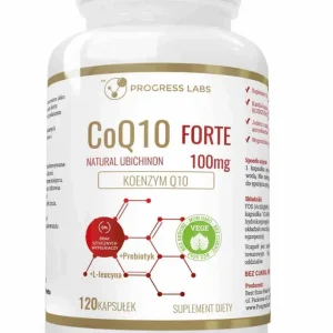 Progress Labs Koentsyymi Q10 Forte + L-Leusiini 120 kapselia