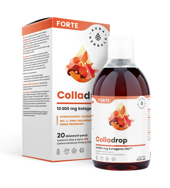 Colladrop FORTE merikollageeni 10000mg 500ml AURA HERBALS