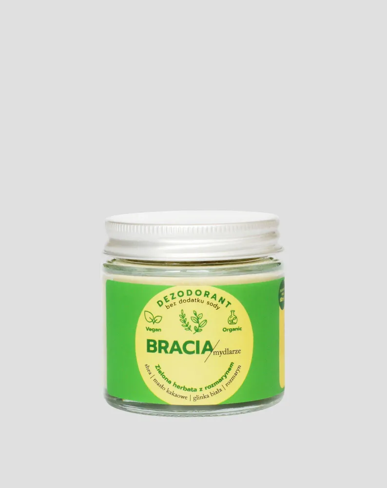 Vihreää teetä ja rosmariinia sisältävä deodoranttivoide Saippua Brothers