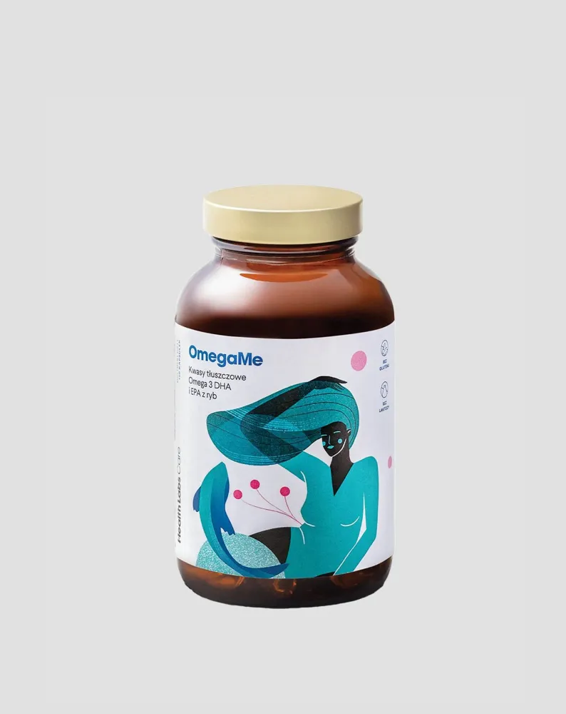 Omega 3 -rasvahappoja EPAa ja DHA:ta sisältävä ravintolisä kalasta OmegaMe Health Labs Care 60 kapselia.