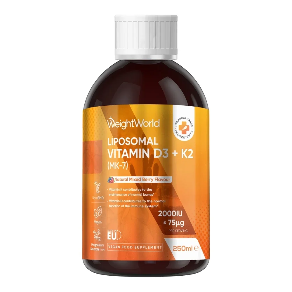 Nestemäinen D3- ja K2-vitamiini