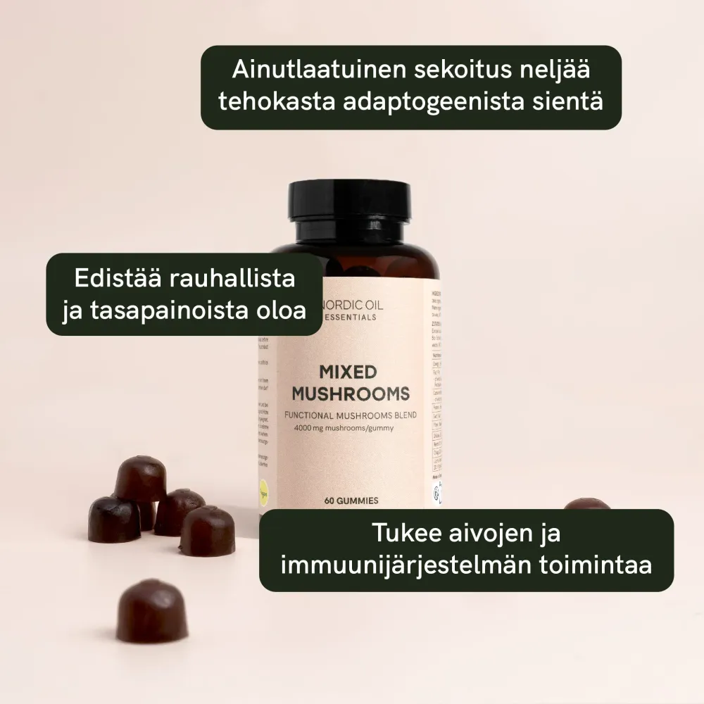 Focus gummies Funktionaaliset sienet
