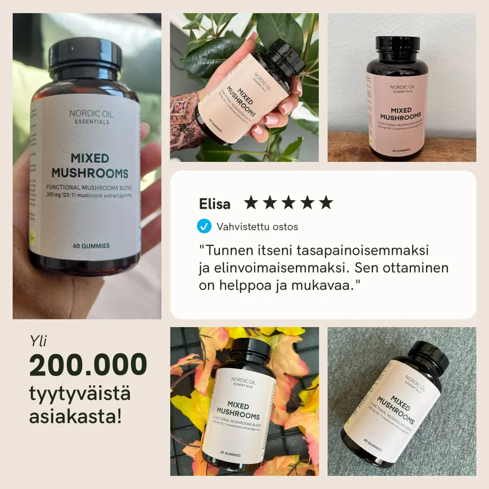 Focus gummies Funktionaaliset sienet