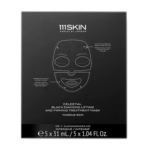 111.nahkaa taivaallinen musta timanttien nosto ja vankeutos Mask -laatikko 111SKIN