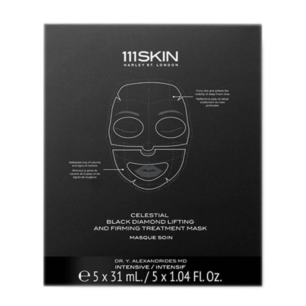 111.nahkaa taivaallinen musta timanttien nosto ja vankeutos Mask -laatikko 111SKIN