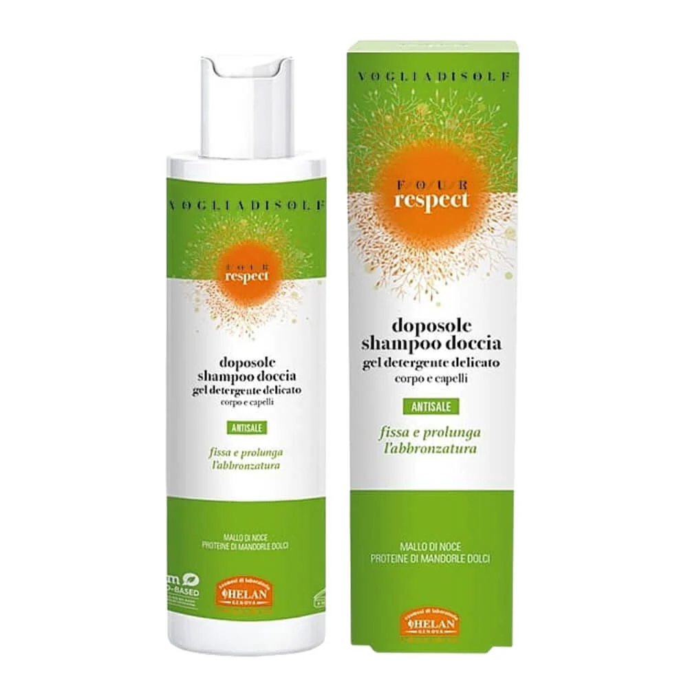 2in1 After-Sun-shampoo ja suihkugeeli 200 ml - HELAN