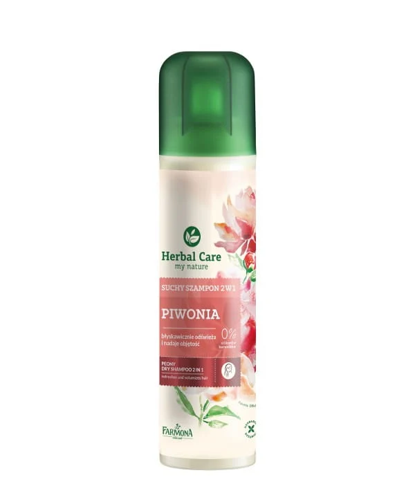 2--1 kuivashampoo pionilla (raikastaa ja antaa volyymia) 180ml HERBAL CARE