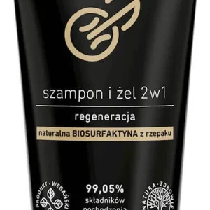 2in1 uudistava shampoo ja geeli miehille, 200 ml tuubi - VAIN LUONNOLLISTA