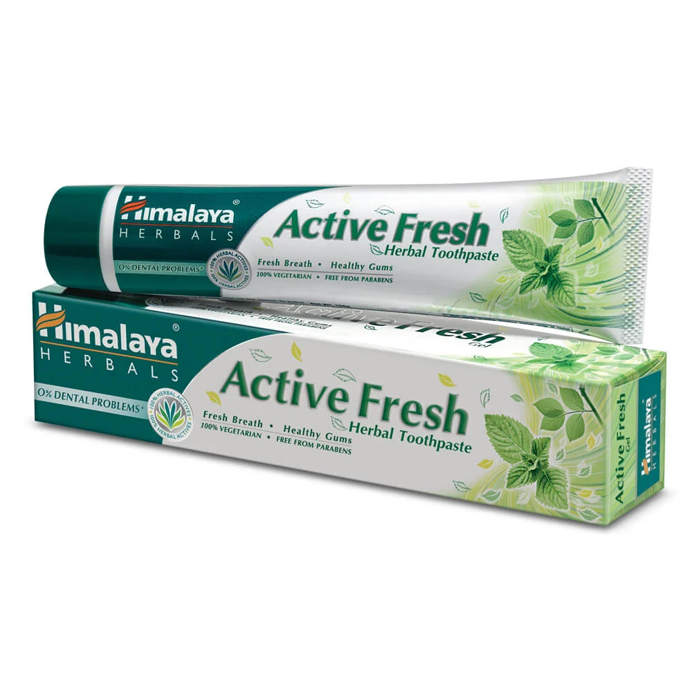 Aktiivinen tuore minttugeelipasta ilman fluoria 80g HIMALAYA