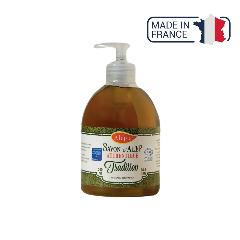 Aleppo Nestesaippua Authentic Tradition 1% Laurel - 500 ml - Alepia