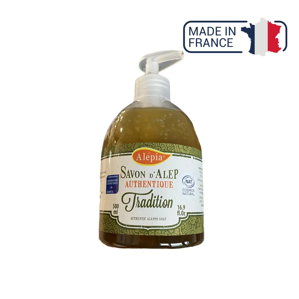Aleppo Nestesaippua Authentic Tradition 1% Laurel - 500 ml - Alepia