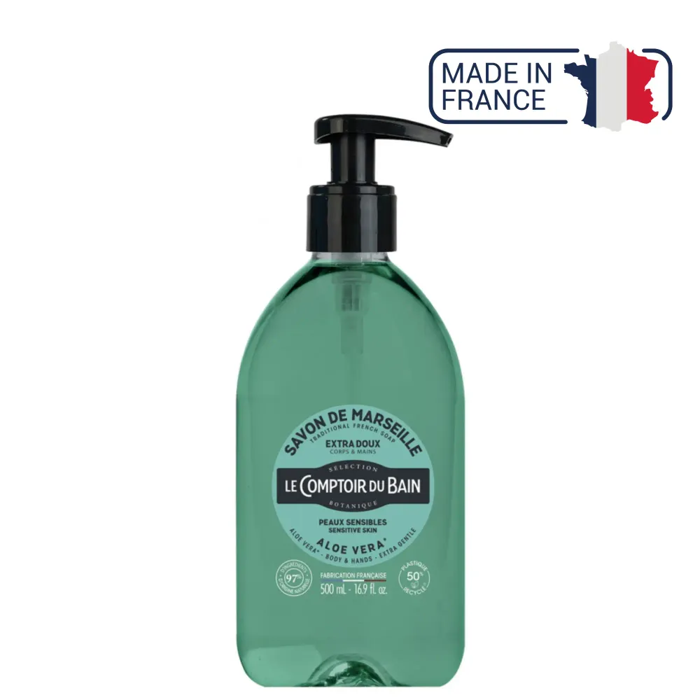 Aloe nestemäinen Marseille-saippua - 500 ml - Le Comptoir du Bain