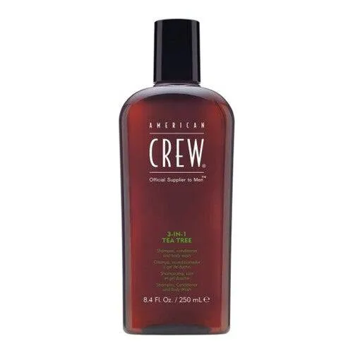 Amerikkalainen miehistö 3--1 teepuu shampoo American Crew