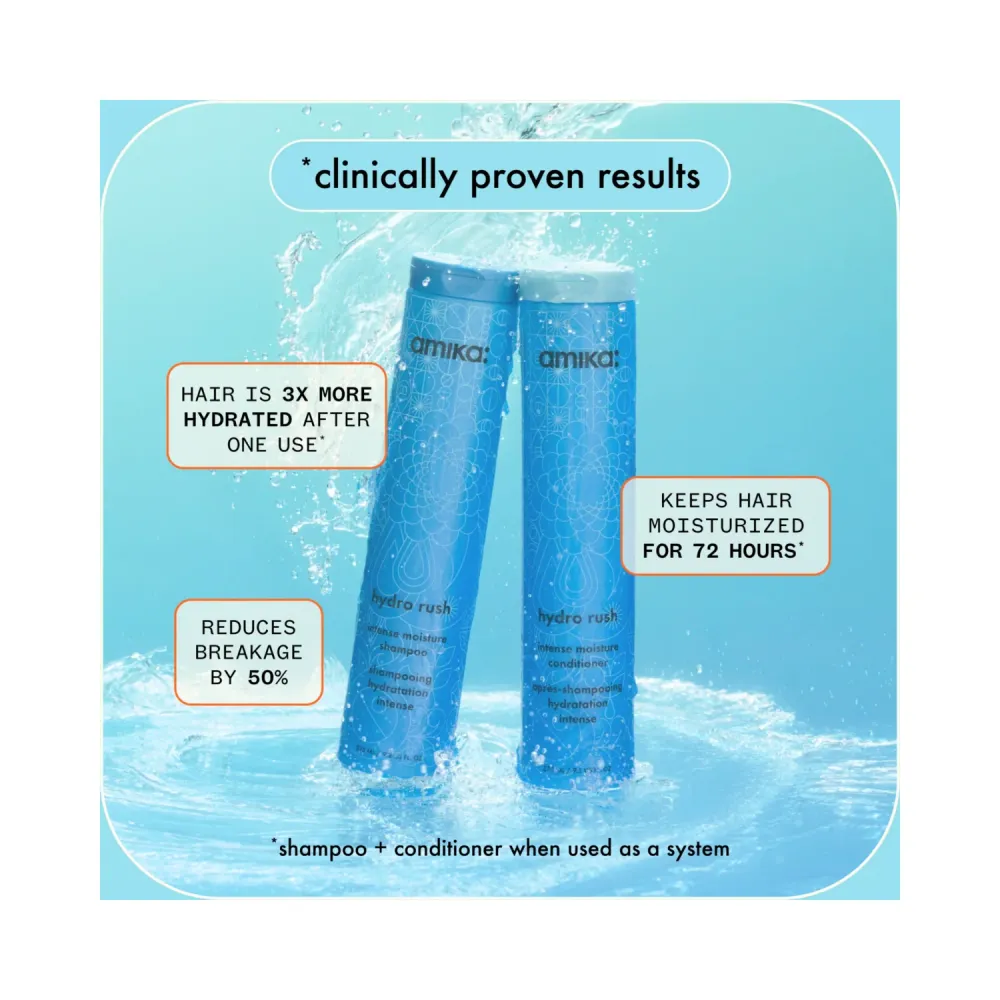 Amika Hydro Rush Intense Kosteus Shampoo