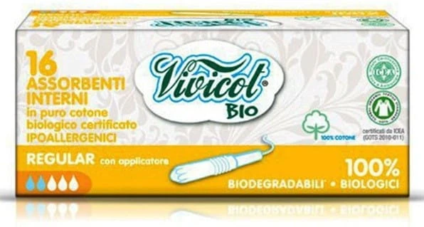 Ampulli, jossa on 16-osainen säännöllinen applikaattori VIVICOT BIO