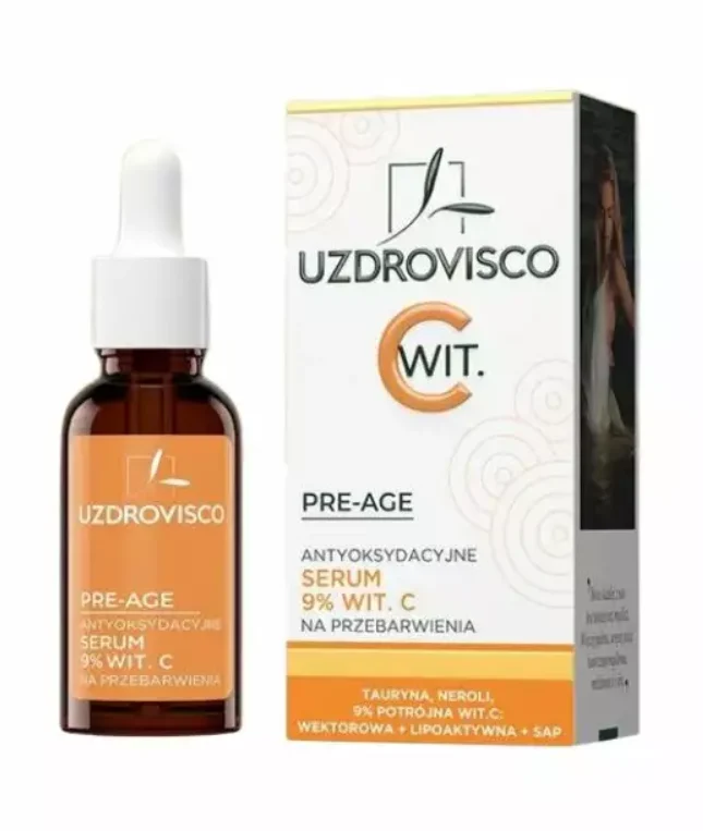 Antioksidatiivinen C-vitamiininaamaseerumi hyperpigmentaatiota vastaan 30 ml - UZDROVISCO (PRE-AGE)