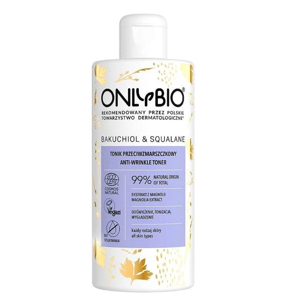 Anti-ryppy kasvovettä Bakuchiolilla ja skvalaanilla Eco 300 ml - VAIN LUOMU