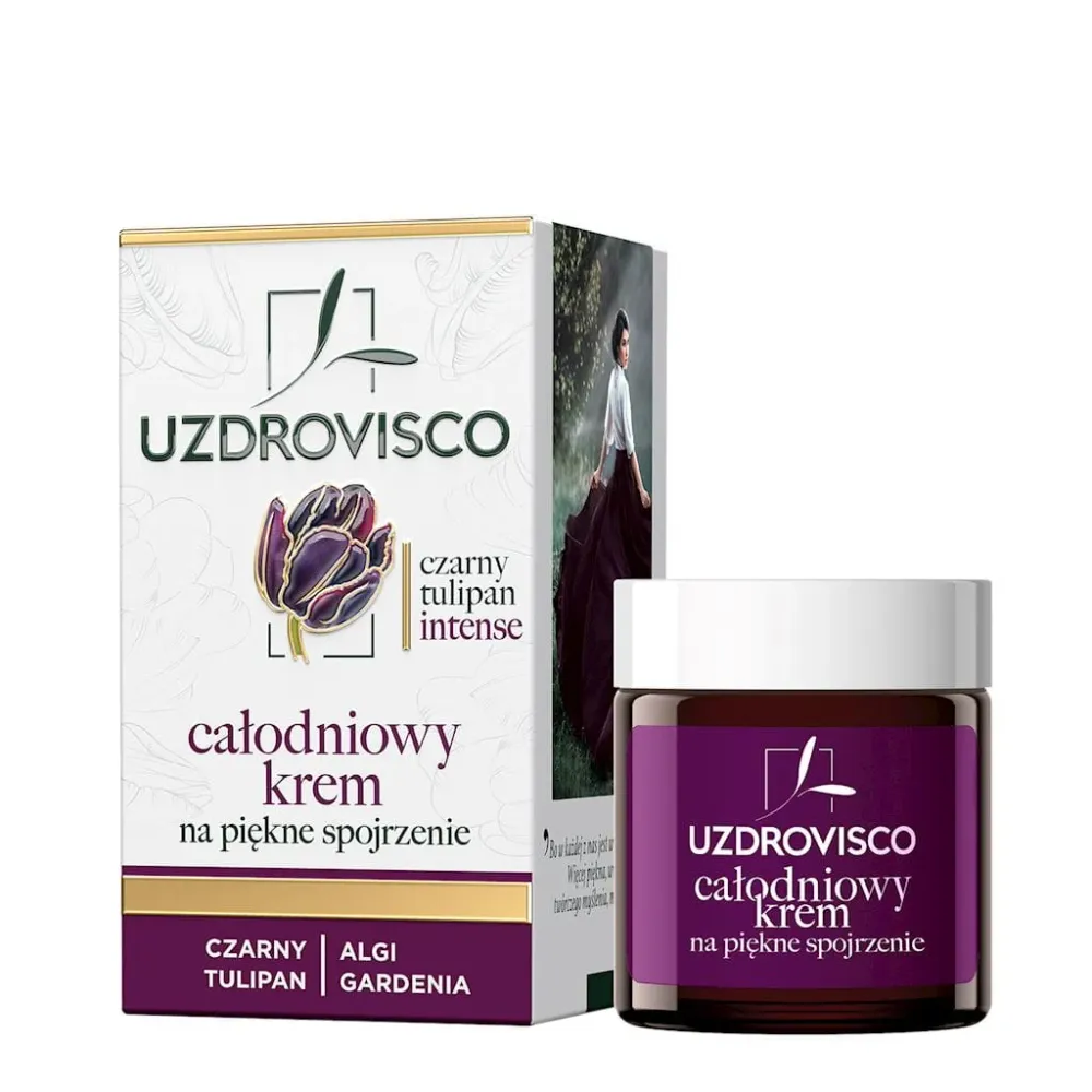 Anti-rypyt silmänympärysvoide päivä- ja yökäyttöön 25 ml - UZDROVISCO (INTENSE BLACK TULIPAN)