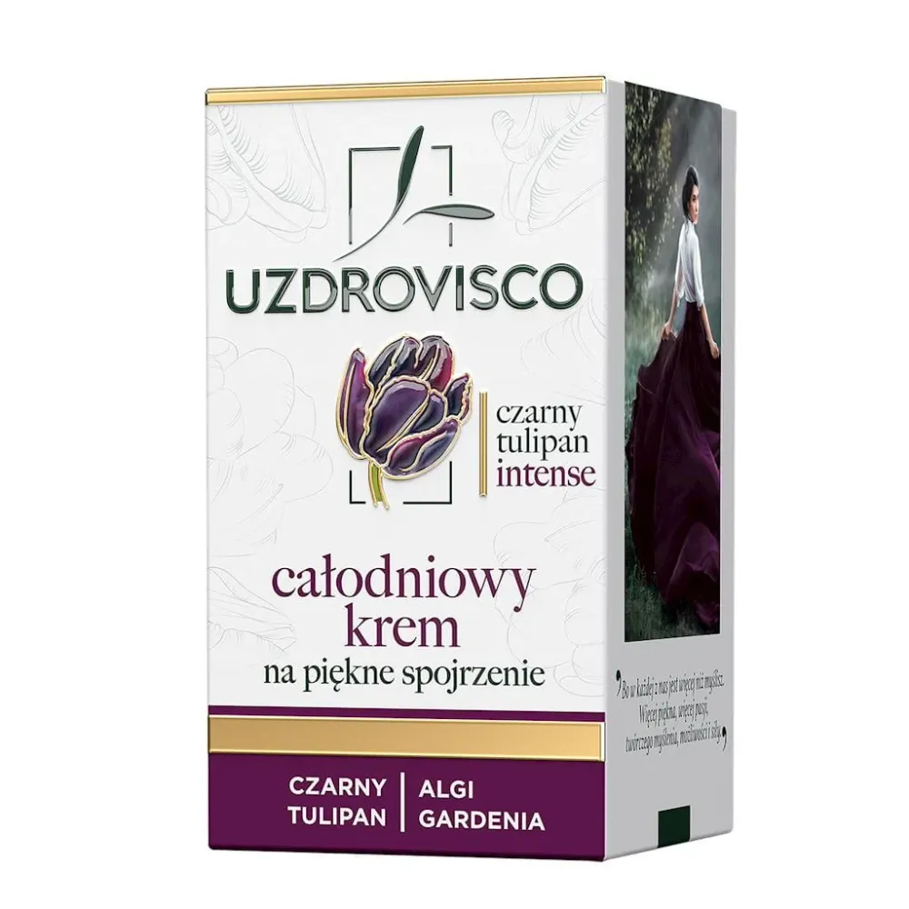 Anti-rypyt silmänympärysvoide päivä- ja yökäyttöön 25 ml - UZDROVISCO (INTENSE BLACK TULIPAN)