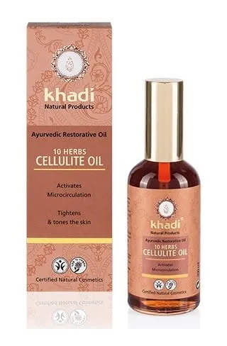 Anti-selluliittiöljy 10 ayurvedaista yrttiä 100 ml - KHADI