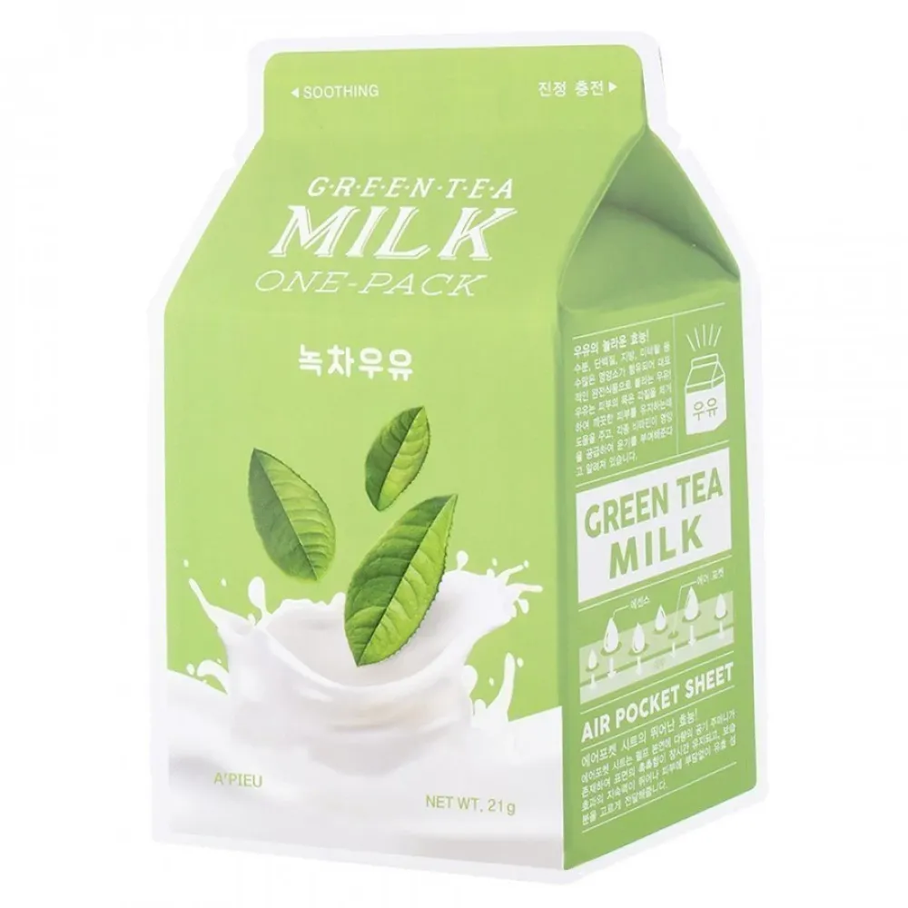 ['pieu] Green Tea Milk One-Pack Sheet Mask