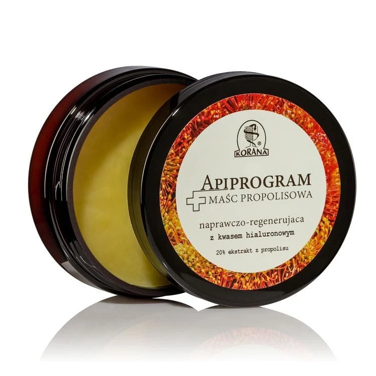 Apiprogram propolispomada 20 % korjaava ja uudistava hyaluronihapolla 50 ml KORANA