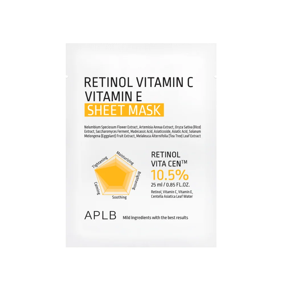 [APLB] Retinol Vitamin C Vitamin E Sheet Mask