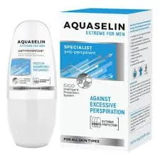 AQUASELIN Extreme Men Erikoistunut roll-on-antiperspirantti liiallisen hikoilun estoon (50 ml)