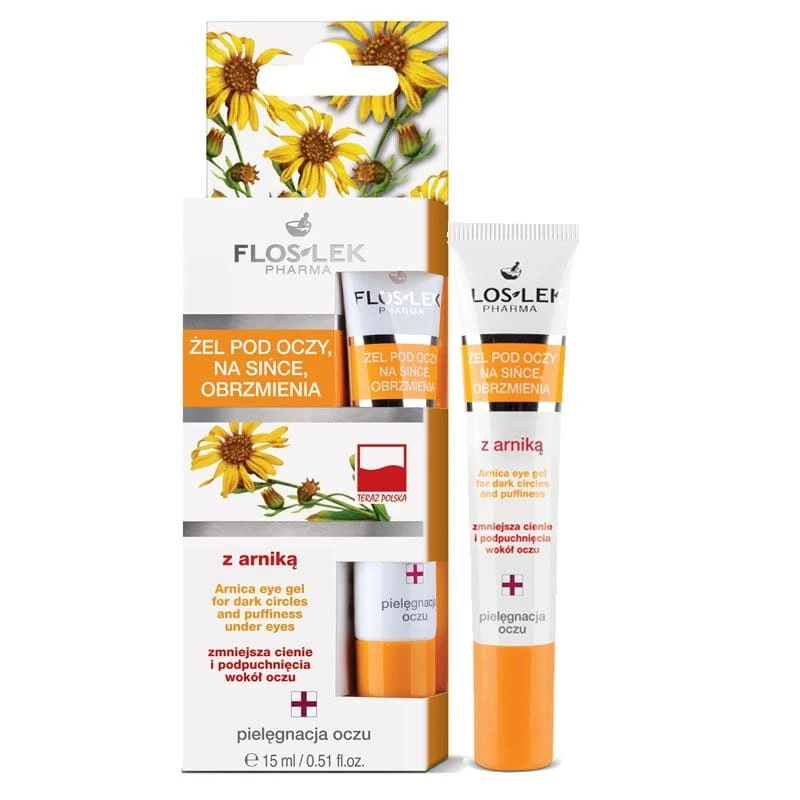 Arnikageeli silmien alle turvonneille mustelmille 15 ml FLOSLEK