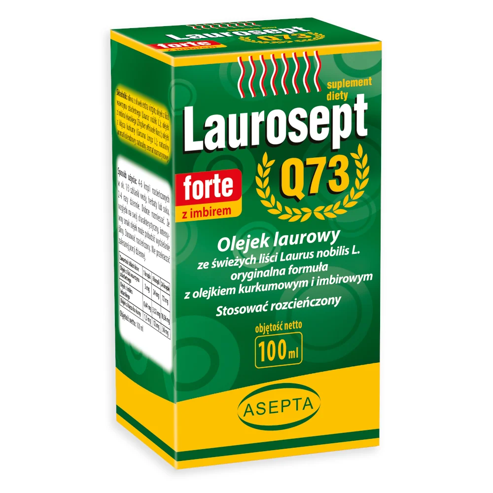 ASEPTA Laurosept FORTE Q73 100ml - laakerinöljy + kurkuma- ja inkivääriöljy