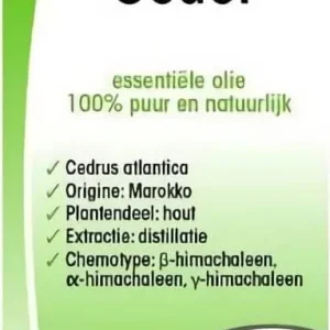 Atlaszeder (Zeder) luomu eteerinen öljy 10 ml - PHYSALIS