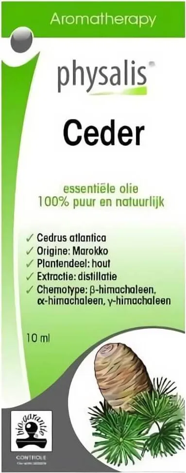 Atlaszeder (Zeder) luomu eteerinen öljy 10 ml - PHYSALIS