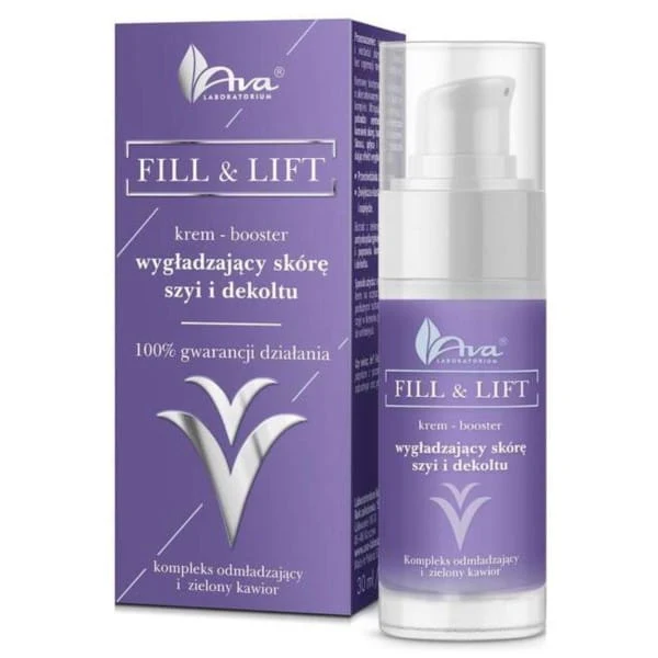 AVA Fill&Lift Crème booster kaula ja décolleté 30 ml
