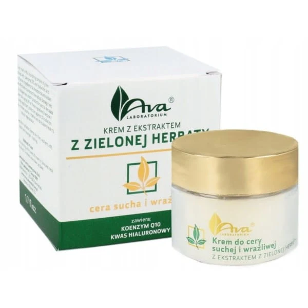 AVA Green Tea Cream kuivalle ja herkälle iholle.