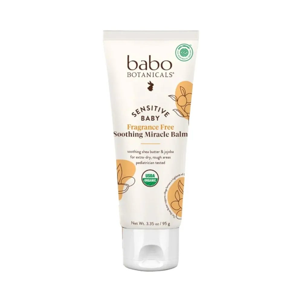 Babo Botanicals herkkä vauva hajuston ilmainen rauhoittava ihmepalsami