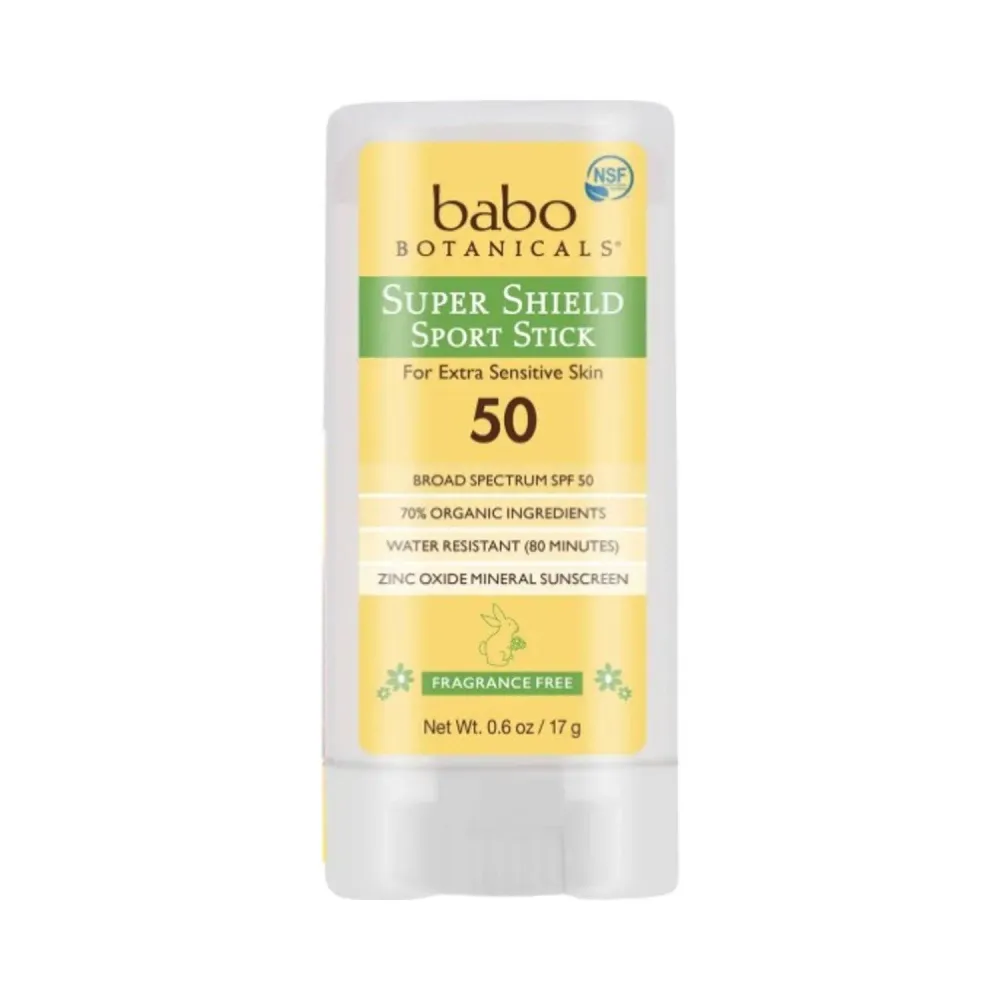 Babo Botanicals Super Shield Sport Stick Aurinkovoide SPF 50 - Hajuston ilmainen