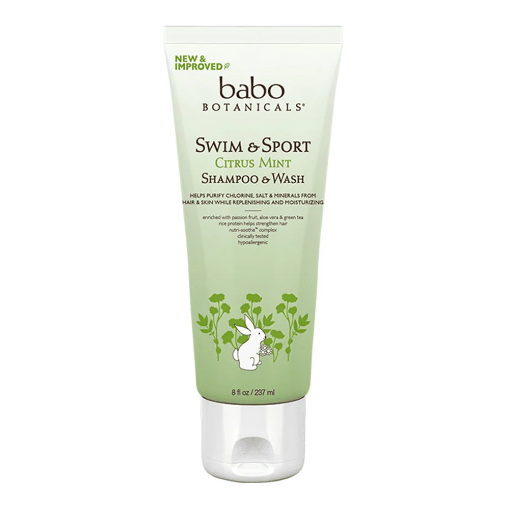 Babon kasvitieteelliset uinti- ja urheilut Citrus -minttu shampoo ja pese Babo Botanicals
